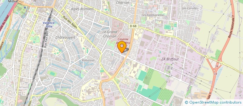 localisation de l'entreprise SOCIETE CIVILE IMMOBILIERE ELMA à VALENCE