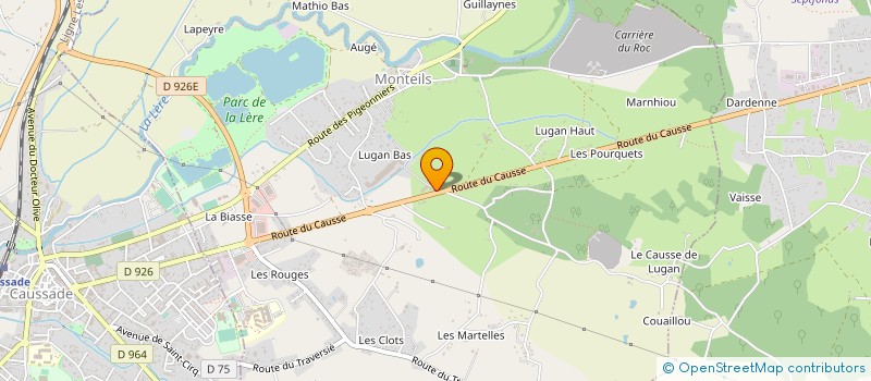 localisation de l'entreprise SOCIETE CIVILE IMMOBILIERE ELY ET JON  MONTEILS