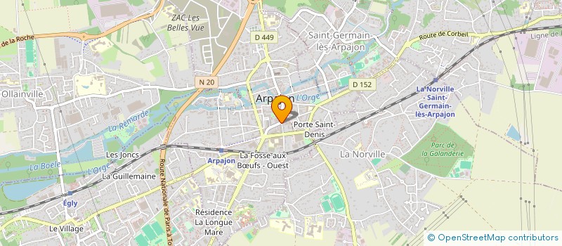 localisation de l'entreprise SOCIETE CIVILE IMMOBILIERE EMAX  ARPAJON