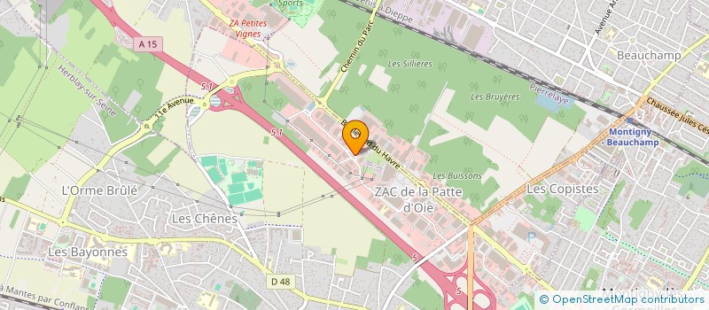 localisation de l'entreprise SOCIETE CIVILE IMMOBILIERE EMMA  HERBLAY-SUR-SEINE