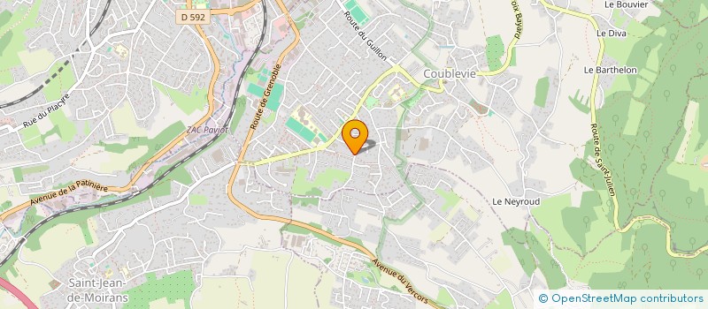 localisation de l'entreprise SOCIETE CIVILE IMMOBILIERE ENSA  COUBLEVIE