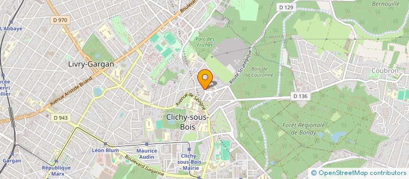 localisation de l'entreprise SOCIETE CIVILE IMMOBILIERE ENSAR à CLICHY-SOUS-BOIS