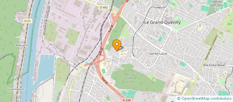 localisation de l'entreprise SOCIETE CIVILE IMMOBILIERE ENSARALOUBA  LE GRAND-QUEVILLY