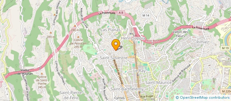 localisation de l'entreprise SOCIETE CIVILE IMMOBILIERE ENZO 24 à NICE