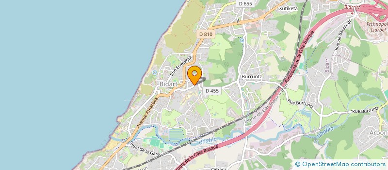 localisation de l'entreprise SOCIETE CIVILE IMMOBILIERE EOLIENNE à BIDART