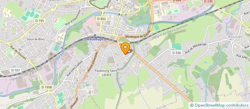 localisation de l'entreprise SOCIETE CIVILE IMMOBILIERE EQUINOX  MAUBEUGE