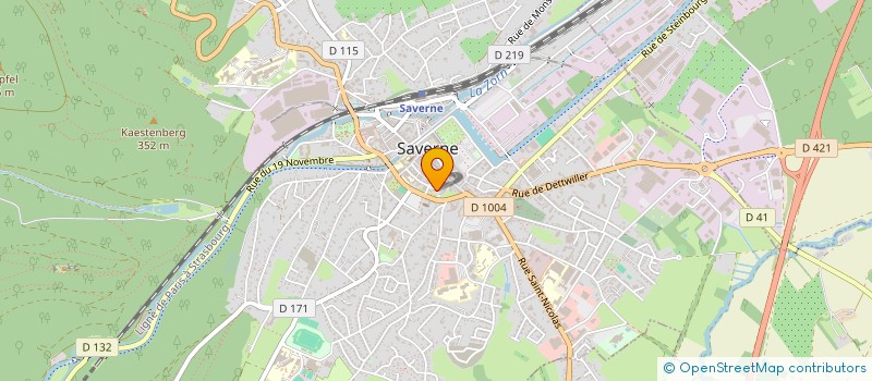 localisation de l'entreprise SOCIETE CIVILE IMMOBILIERE EQUINOXE-PHARMA  SAVERNE