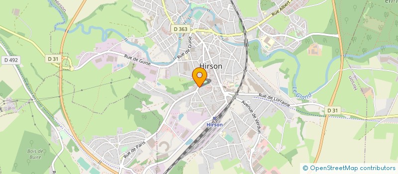 localisation de l'entreprise SOCIETE CIVILE IMMOBILIERE ERAD  HIRSON