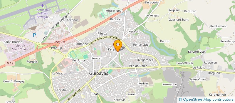 localisation de l'entreprise SOCIETE CIVILE IMMOBILIERE ERMAE  GUIPAVAS