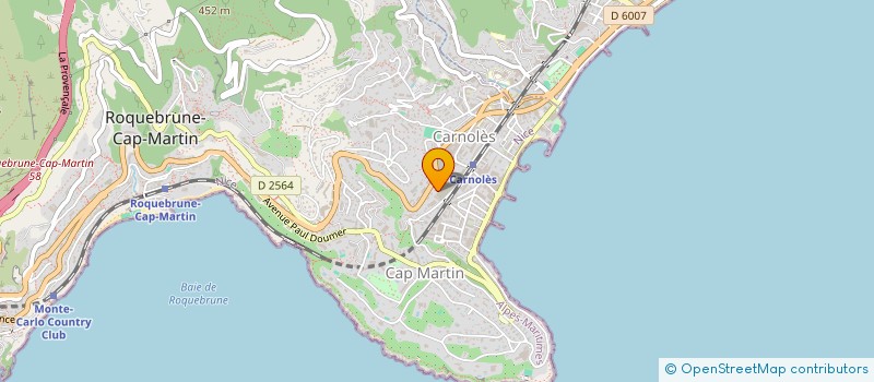 localisation de l'entreprise SOCIETE CIVILE IMMOBILIERE ESCAUFOURT à ROQUEBRUNE-CAP-MARTIN