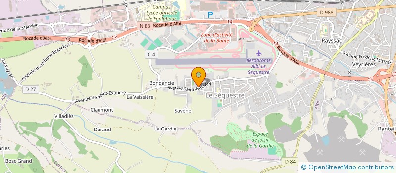 localisation de l'entreprise SOCIETE CIVILE IMMOBILIERE ESCUDERO DAVID  LE SEQUESTRE