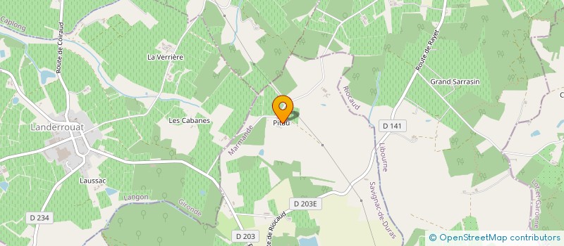 localisation de l'entreprise SOCIETE CIVILE IMMOBILIERE ESMERALDA  SAVIGNAC-DE-DURAS