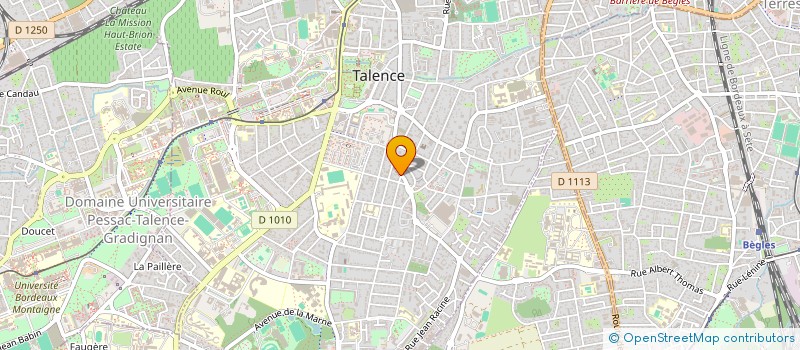 localisation de l'entreprise SOCIETE CIVILE IMMOBILIERE ESPACE PEYDAVANT  TALENCE