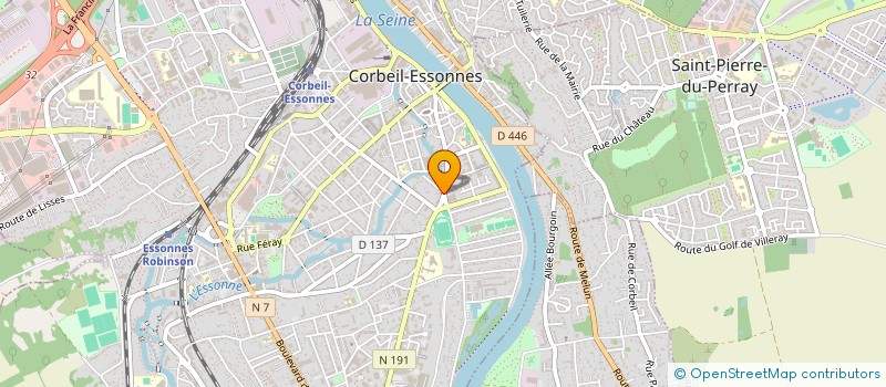 localisation de l'entreprise SOCIETE CIVILE IMMOBILIERE ET DE PARTICIPATIONS  CORBEIL-ESSONNES