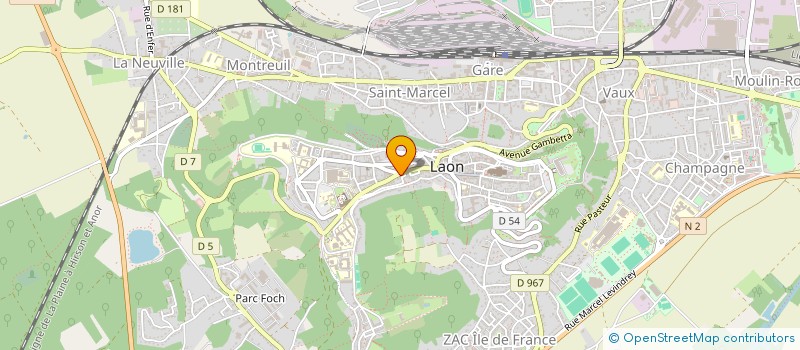 localisation de l'entreprise SOCIETE CIVILE IMMOBILIERE ETOILE à LAON