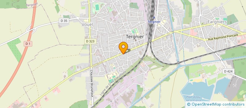 localisation de l'entreprise SOCIETE CIVILE IMMOBILIERE EUGENIE à TERGNIER