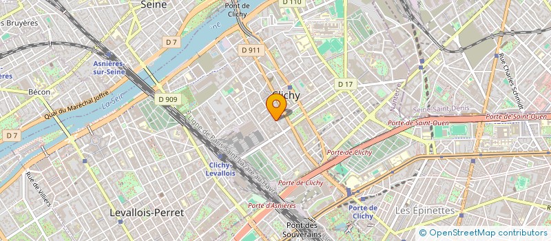 localisation de l'entreprise SOCIETE CIVILE IMMOBILIERE EURO IMMO à CLICHY