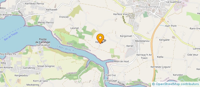 localisation de l'entreprise SOCIETE CIVILE IMMOBILIERE EVEILLARD  PLOUGUERNEAU