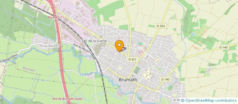 localisation de l'entreprise SOCIETE CIVILE IMMOBILIERE EWA  BRUMATH