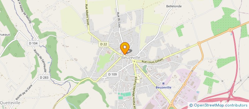 localisation de l'entreprise SOCIETE CIVILE IMMOBILIERE EX-VOTO PAR ABREVIATION 'SCI . EX-VOTO'  BEUZEVILLE