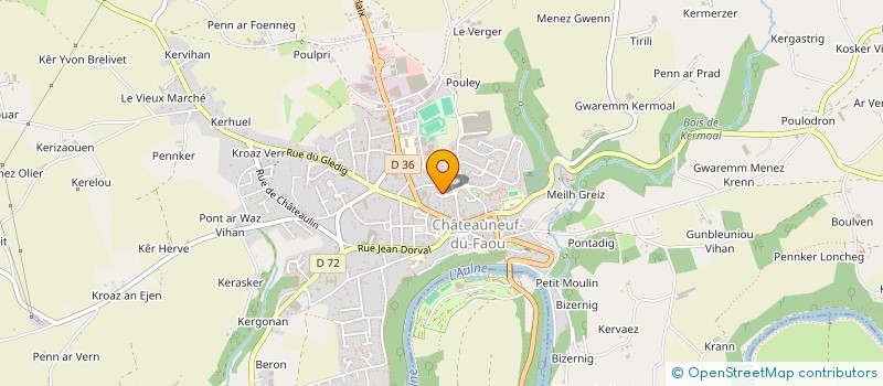 localisation de l'entreprise SOCIETE CIVILE IMMOBILIERE EYER - MOREL à CHATEAUNEUF-DU-FAOU