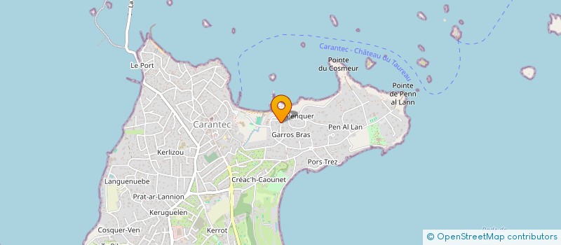 localisation de l'entreprise SOCIETE CIVILE IMMOBILIERE F.A.W  CARANTEC