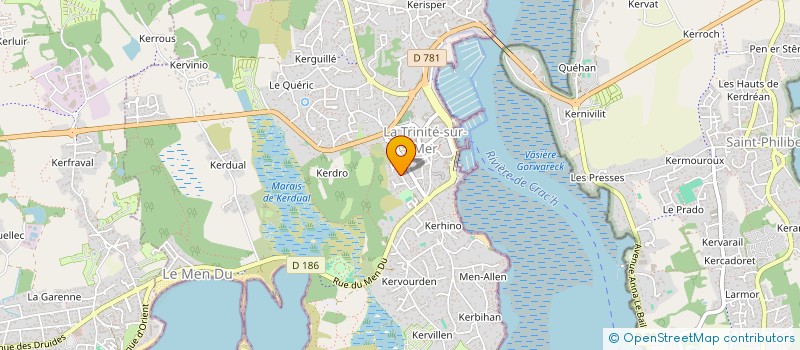 localisation de l'entreprise SOCIETE CIVILE IMMOBILIERE F B I TRINITE  LA TRINITE-SUR-MER