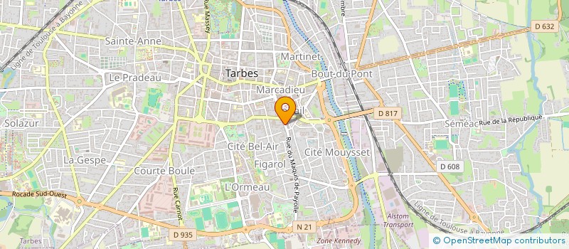 localisation de l'entreprise SOCIETE CIVILE IMMOBILIERE F.Y.M 2009  TARBES