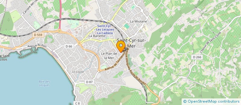 localisation de l'entreprise SOCIETE CIVILE IMMOBILIERE FAMILIALE 4G' ALTITUDE à SAINT-CYR-SUR-MER