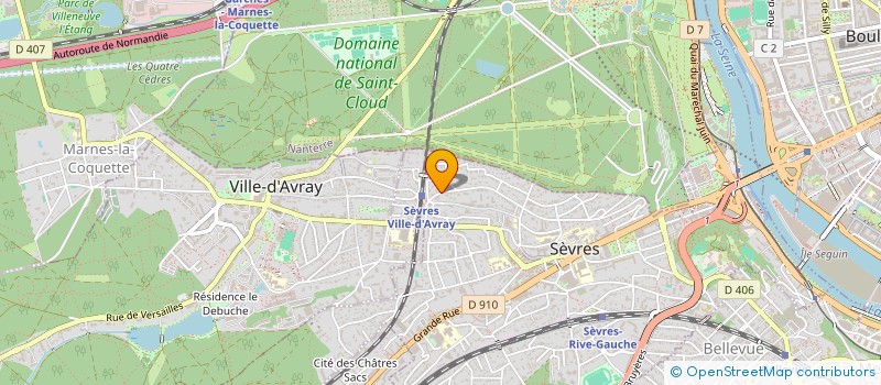localisation de l'entreprise SOCIETE CIVILE IMMOBILIERE FAMILIALE TAHARI BERILLOUX à SEVRES