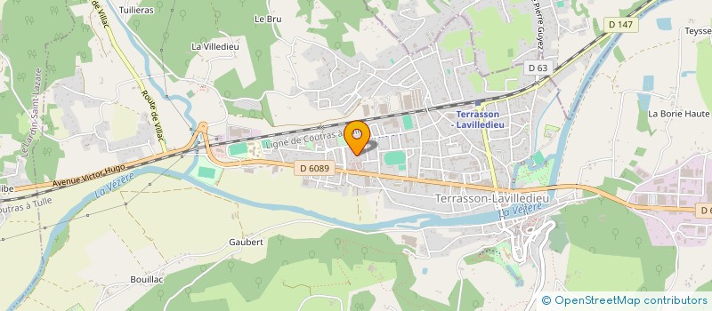 localisation de l'entreprise SOCIETE CIVILE IMMOBILIERE FAMILLE KAPUSUZ OZCAN  TERRASSON LAVILLEDIEU