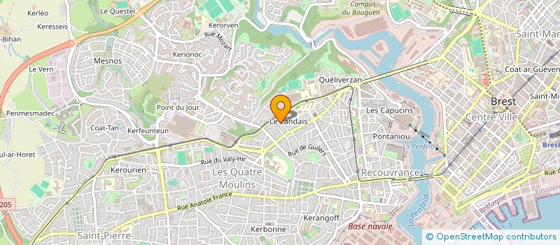 localisation de l'entreprise SOCIETE CIVILE IMMOBILIERE FAMILLE LARVOR  BREST