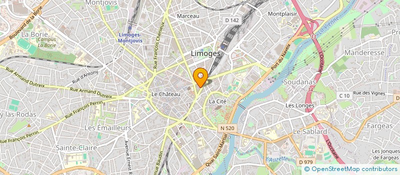 localisation de l'entreprise SOCIETE CIVILE IMMOBILIERE FAMOSOS à LIMOGES