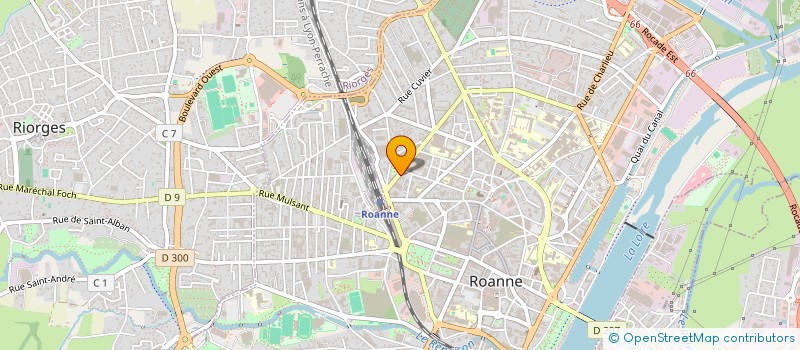 localisation de l'entreprise SOCIETE CIVILE IMMOBILIERE FANNY  ROANNE