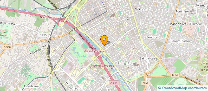 localisation de l'entreprise SOCIETE CIVILE IMMOBILIERE  FAVART  REIMS