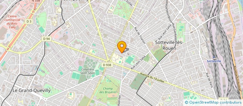 localisation de l'entreprise SOCIETE CIVILE IMMOBILIERE FCBM  SOTTEVILLE-LES-ROUEN