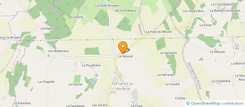 localisation de l'entreprise SOCIETE CIVILE IMMOBILIERE FERRIERE 1 EN ABREGE SCI FERRIERE 1 à FERRIERES-LA-VERRERIE