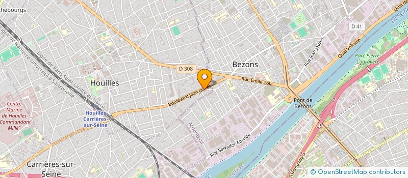 localisation de l'entreprise SOCIETE CIVILE IMMOBILIERE FKP  HOUILLES