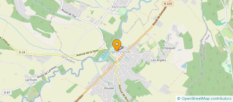 localisation de l'entreprise SOCIETE CIVILE IMMOBILIERE FLEURS ET PAR ABREVIATION SCI FLEURS  LEVIGNAC