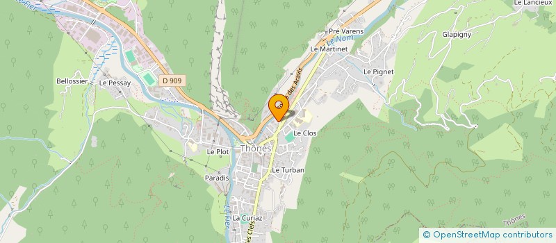 localisation de l'entreprise SOCIETE CIVILE IMMOBILIERE FLORE à THONES