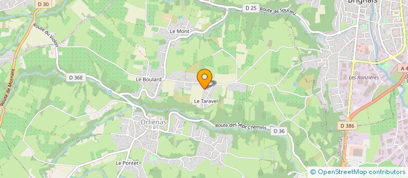 localisation de l'entreprise SOCIETE CIVILE IMMOBILIERE FOLOREVE  ORLIENAS