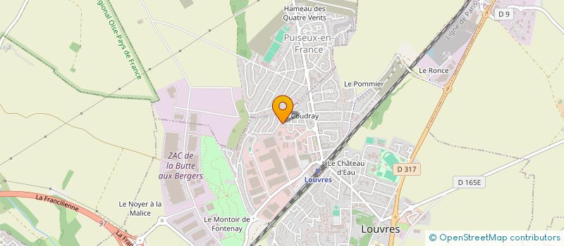 localisation de l'entreprise SOCIETE CIVILE IMMOBILIERE FONCIERE & HABITAT  LOUVRES