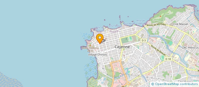 localisation de l'entreprise SOCIETE CIVILE IMMOBILIERE FONCIERE SAINTE CLAIRE 3  CAYENNE