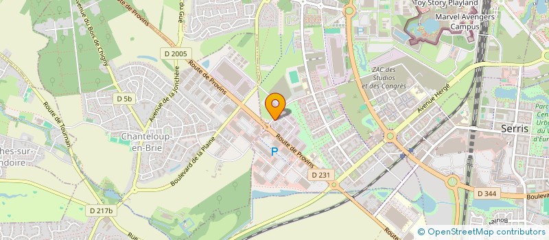 localisation de l'entreprise SOCIETE CIVILE IMMOBILIERE FORUM PARTNERS  MONTEVRAIN