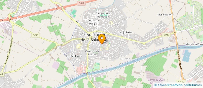 localisation de l'entreprise SOCIETE CIVILE IMMOBILIERE FULL HERE  SAINT-LAURENT-DE-LA-SALANQUE