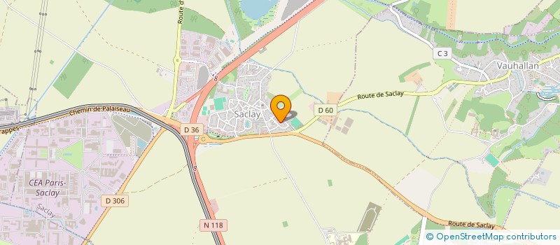 localisation de l'entreprise SOCIETE CIVILE IMMOBILIERE G.D.V.A.  ET PAR ABREVIATION    SCI GDVA  SACLAY