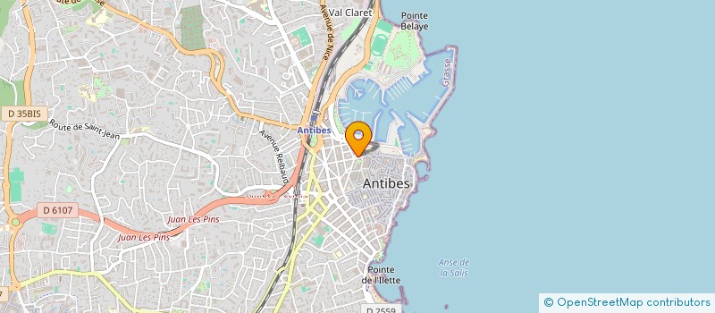 localisation de l'entreprise SOCIETE CIVILE IMMOBILIERE G.E.M. à ANTIBES