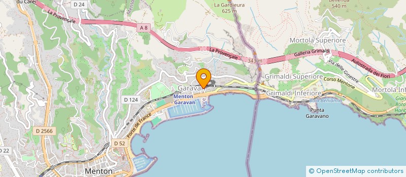 localisation de l'entreprise SOCIETE CIVILE IMMOBILIERE GABRIELLE à MENTON