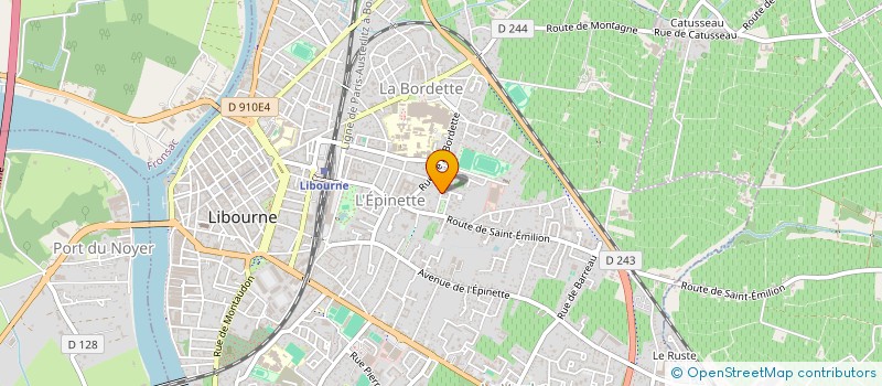 localisation de l'entreprise SOCIETE CIVILE IMMOBILIERE GAGNAIRE  LIBOURNE