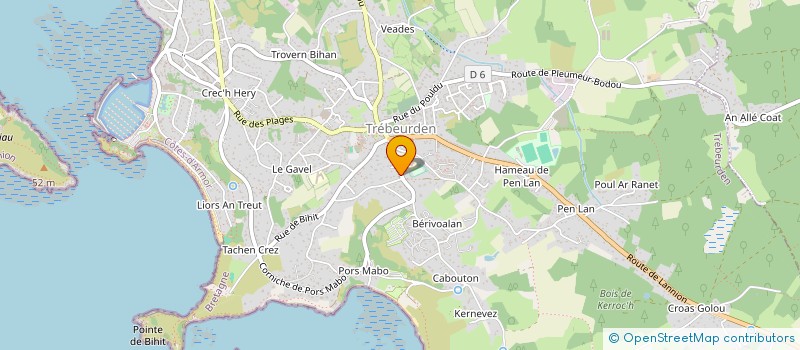 localisation de l'entreprise SOCIETE CIVILE IMMOBILIERE GALATHEE  TREBEURDEN